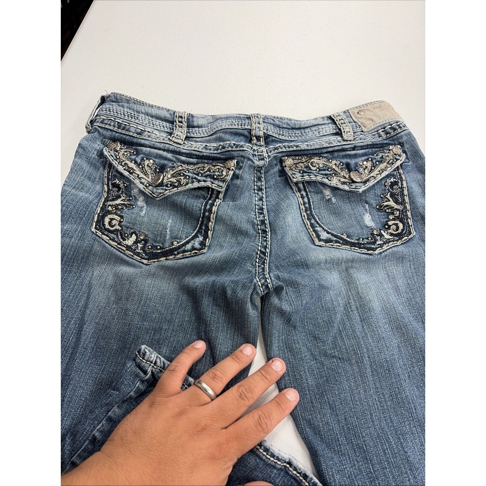 Silver Jeans Women's Suki 17 Bootcut Blue Denim W31 / L34 Very Embellished - Picture 7 of 10